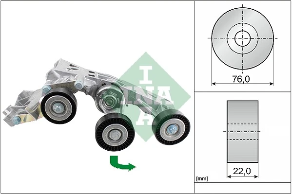 Belt Tensioner, V-ribbed belt
